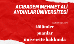 acıbadem mehmet ali aydınlar üniversitesi