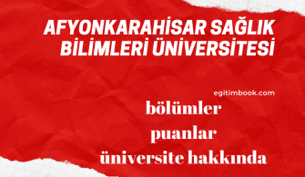 Afyon Sağlık Bilimleri Üniversitesi