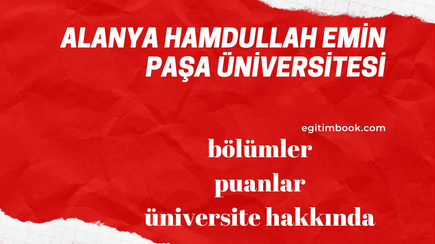 Alanya Hamdullah Emin Paşa Üniversitesi