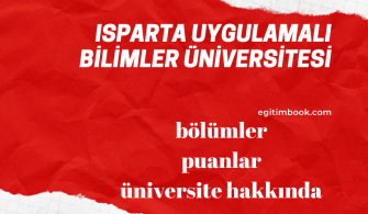 Isparta Uygulamalı Bilimler Üniversitesi