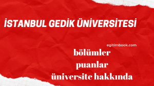 istanbul gedik üniversitesi