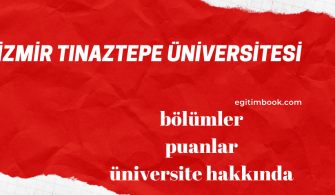 İzmir Tınaztepe Üniversitesi