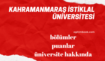 Kahramanmaraş İstiklal Üniversitesi