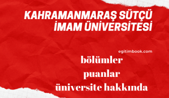 Kahramanmaraş Sütçü İmam Üniversitesi