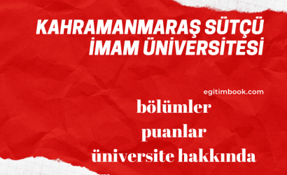 kahramanmaraş sütçü imam üniversitesi
