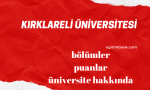 kırklareli üniversitesi