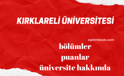 kırklareli üniversitesi