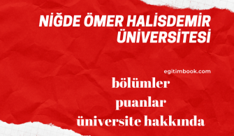 Niğde Ömer Halis Demir Üniversitesi