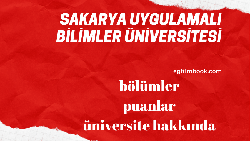 Sakarya Uygulamalı Bilimler Üniversitesi