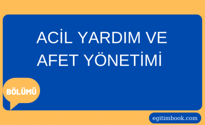 acil yardım ve afet yönetimi