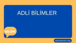 adli bilimler bölümü